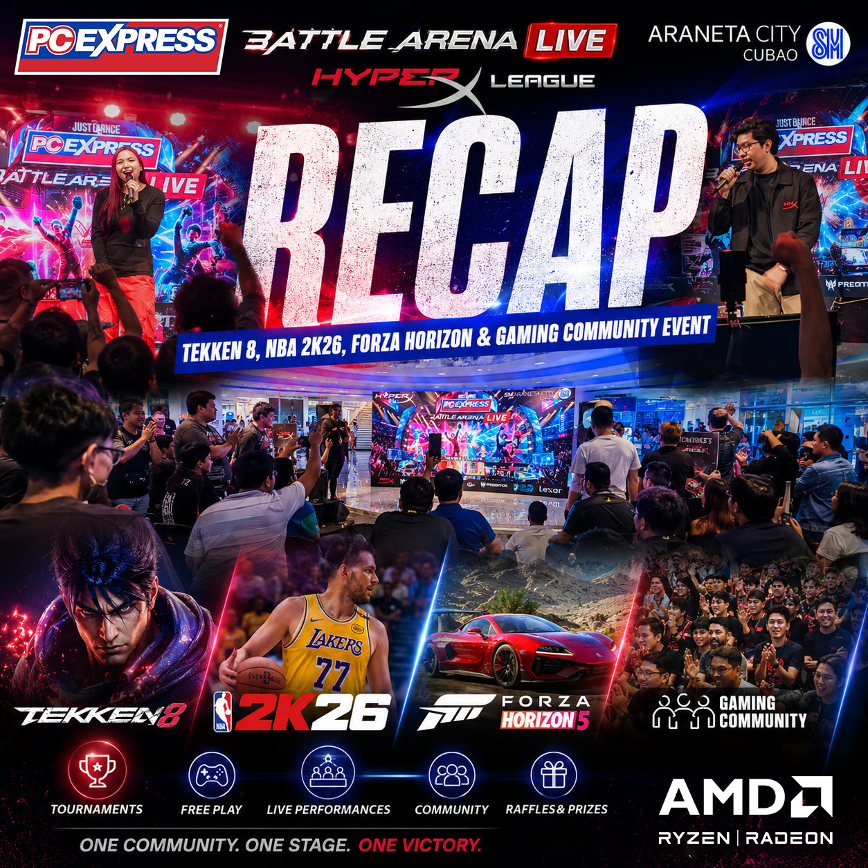 PC Express Battle Arena LIVE: HyperX League Araneta Recap | Tekken 8,