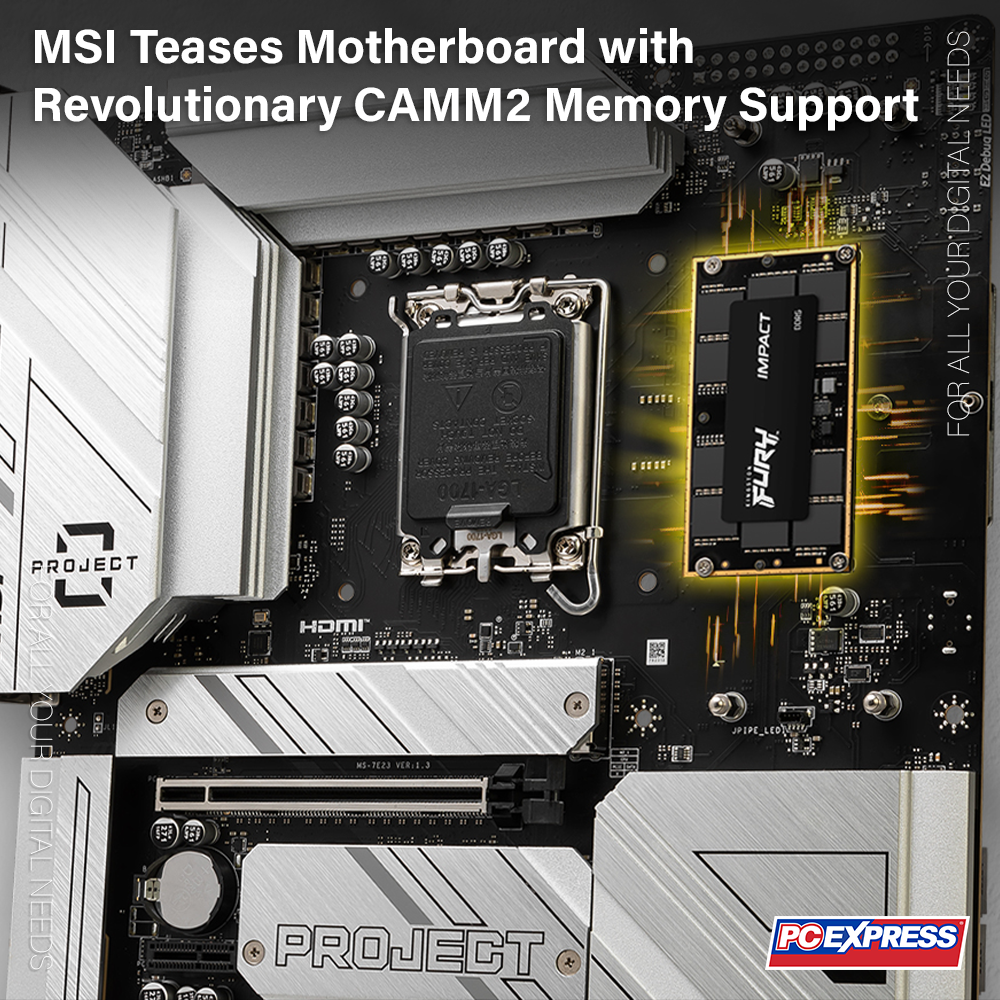MSI Teases Motherboard with Revolutionary CAMM2 Memory Support PC Express