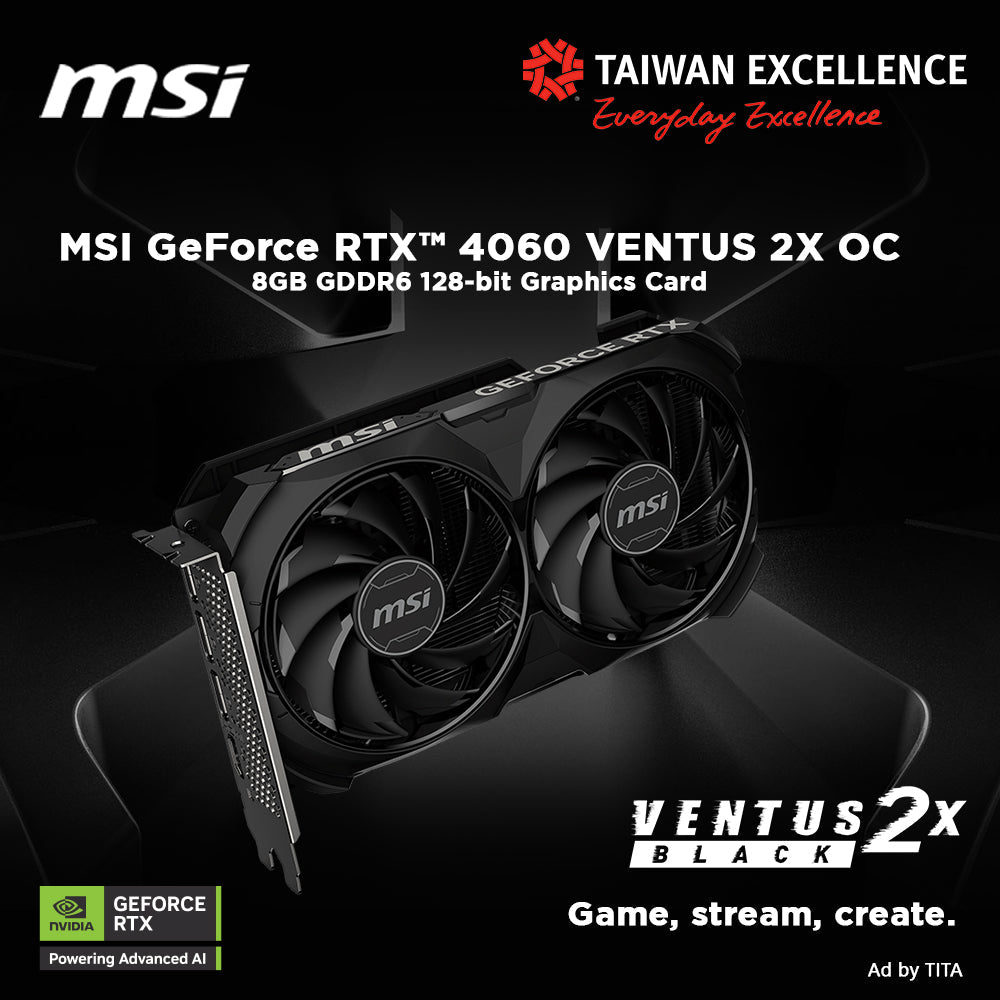 Upgrade Your Game with the MSI GeForce RTX™ 4060 VENTUS 2X OC – PC