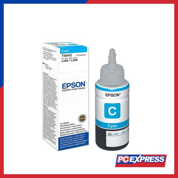 EPSON T6642 Cyan (FOR L100/L200) Ink Bottle - PC Express