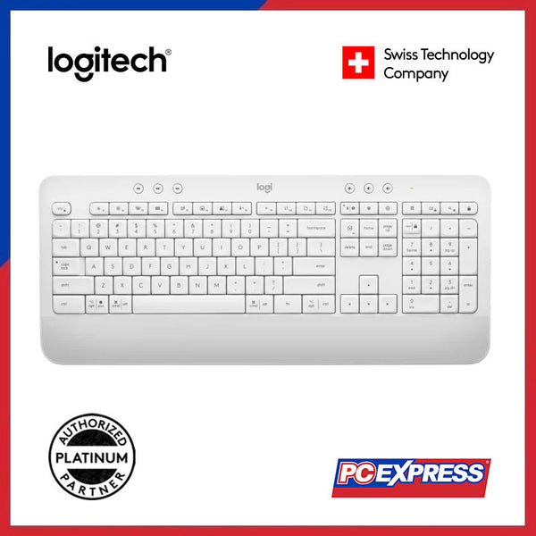 LOGITECH K650 SIGNATURE Multi-Device Wireless Keyboard (Off White) - PC Express