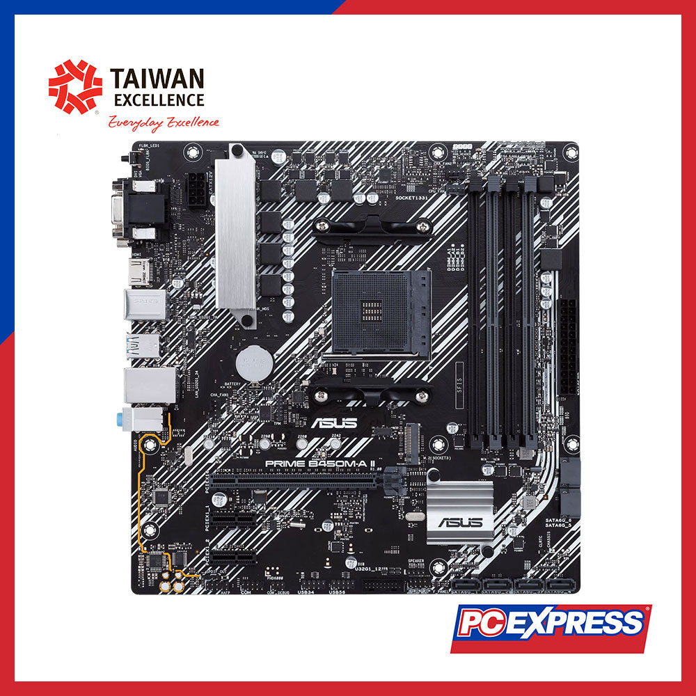 ASUS PRIME B450M-A II CSM mATX Motherboard – PC Express