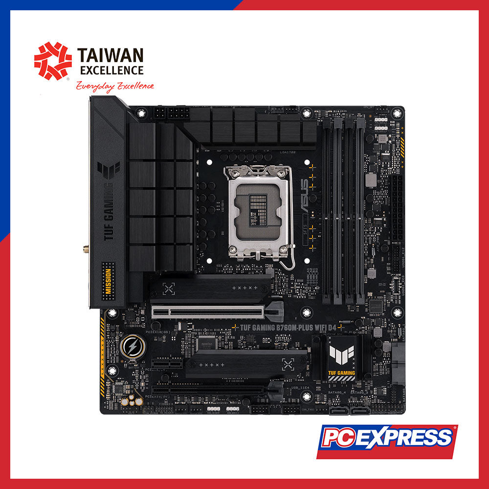 ASUS TUF B760M-PLUS GAMING WIFI D4 mATX Motherboard – PC Express