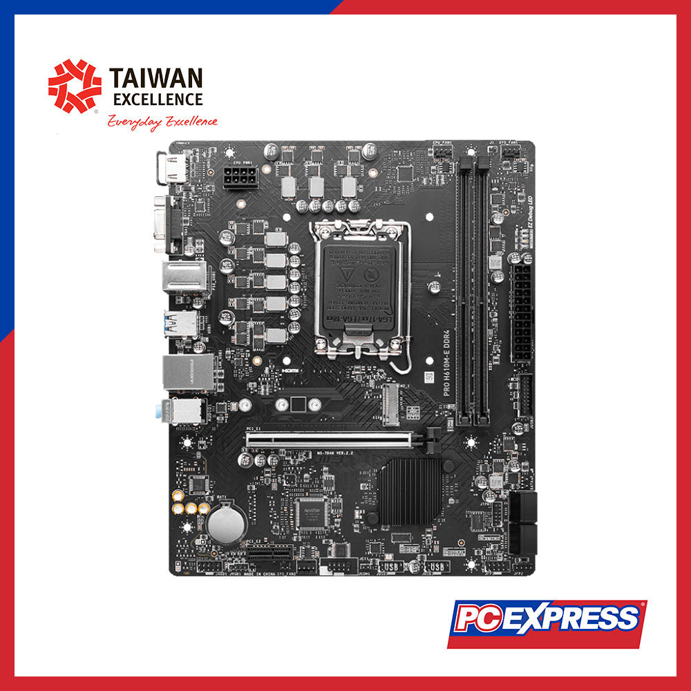 MSI PRO H610M-E DDR4 Micro-ATX Motheboard – PC Express
