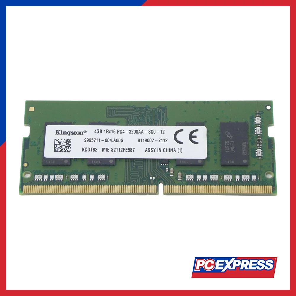 KINGSTON 4GB DDR4 PC3200MHZ SODIMM KCDT82 RAM – PC Express