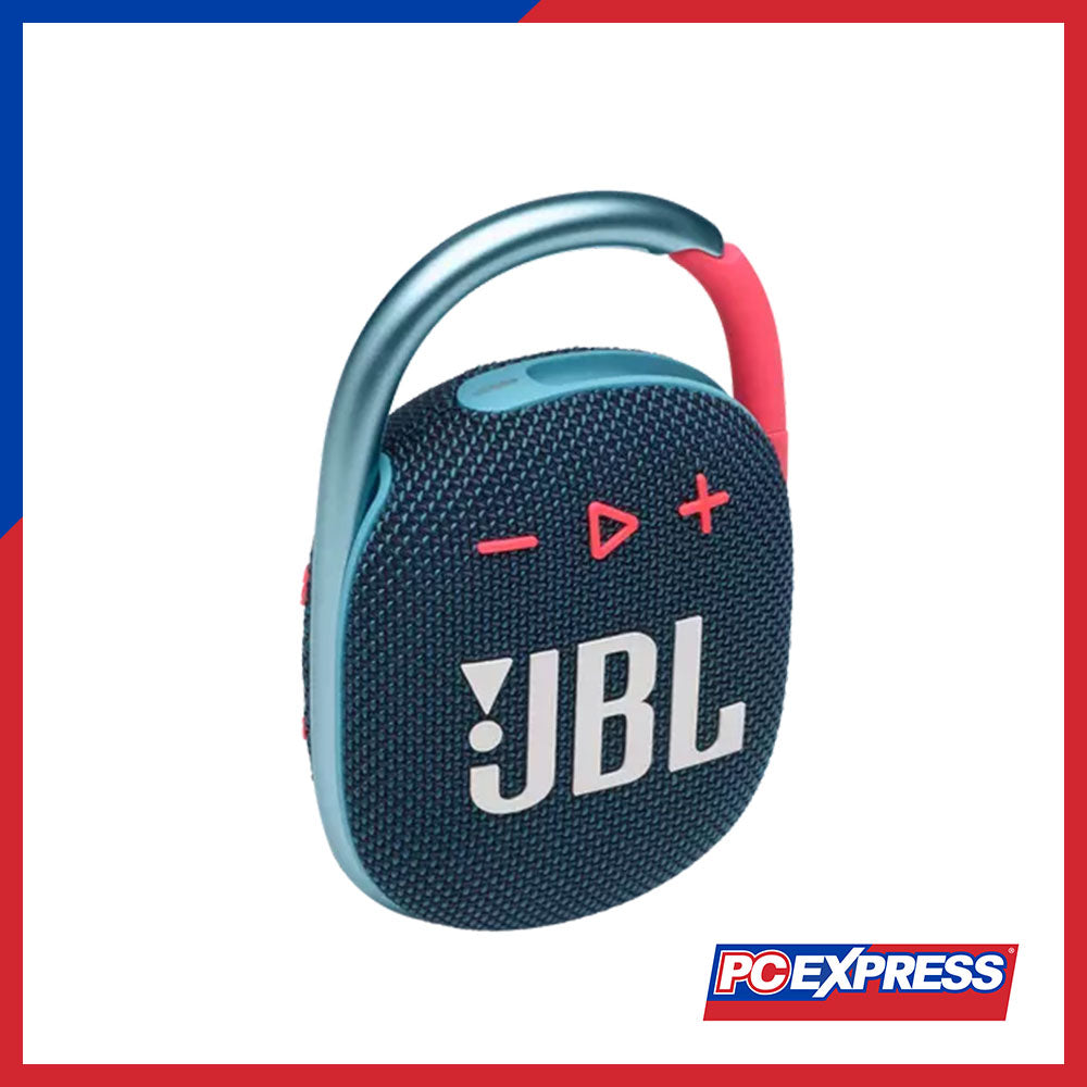 JBL Clip 4 Portable Wireless Bluetooth Waterproof Carabiner Speaker with JBL  Pro Sound - Blue Coral Pink 