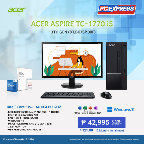 Acer Aspire TC-1770 (DT.BK7SP.00F) Intel® Core™  i5 Desktop Package