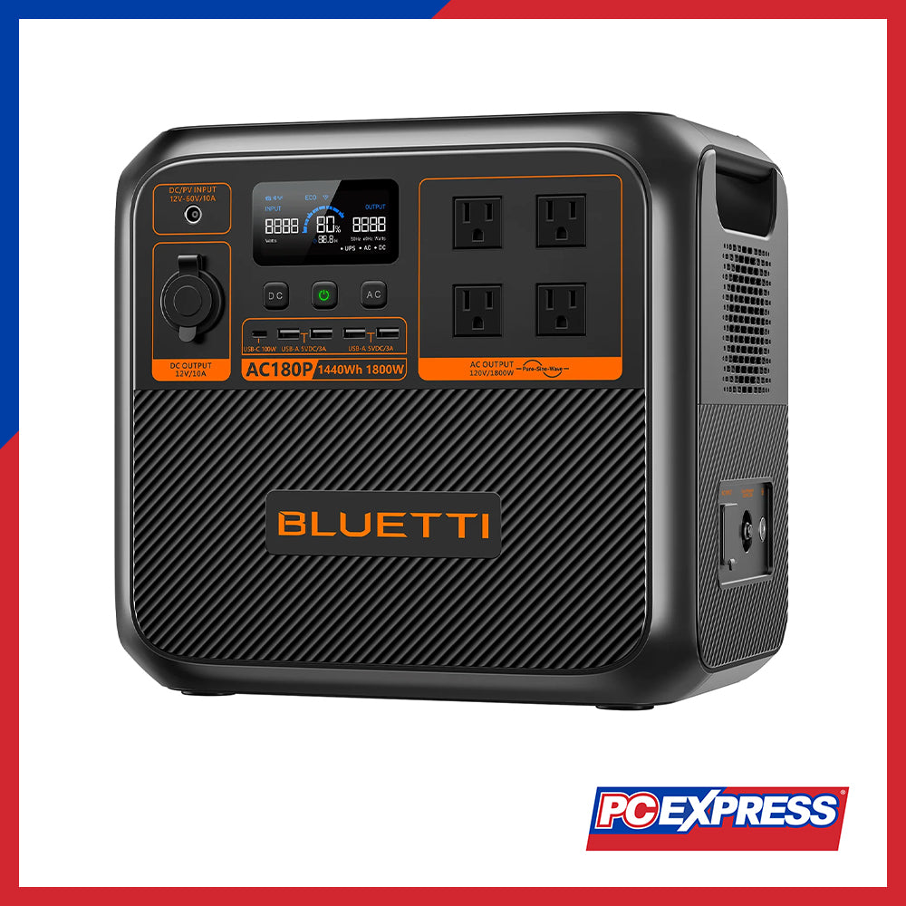 bluetti power station BLUETTI AC180P Solar Portable Power Station