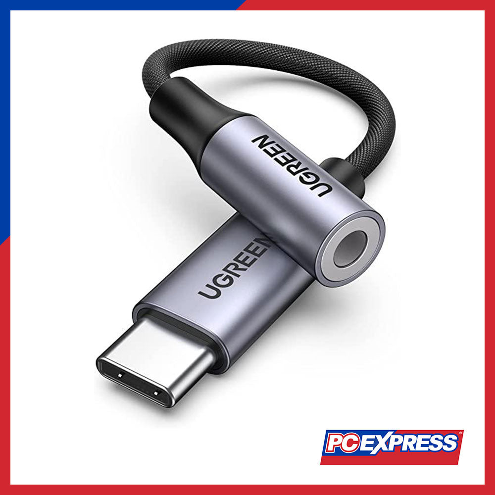 UGREEN (AV142/30632) Type C Male To Audio Adapter 10cm (Gray