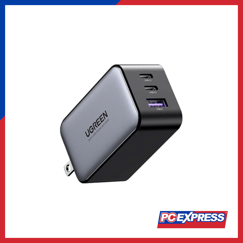 UGREEN (CD244/10334) 65W 2C1A Fast Charger 3-Ports Wall Charger