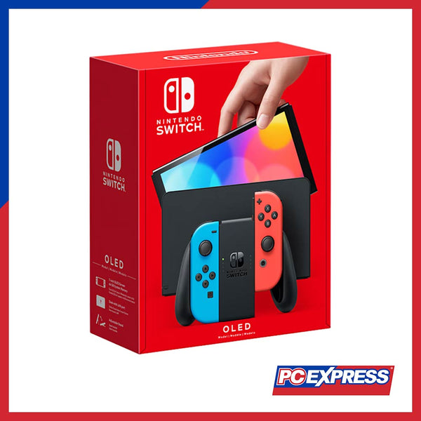 Nintendo Switch OLED Gaming Console (Neon Blue/Neon Red)