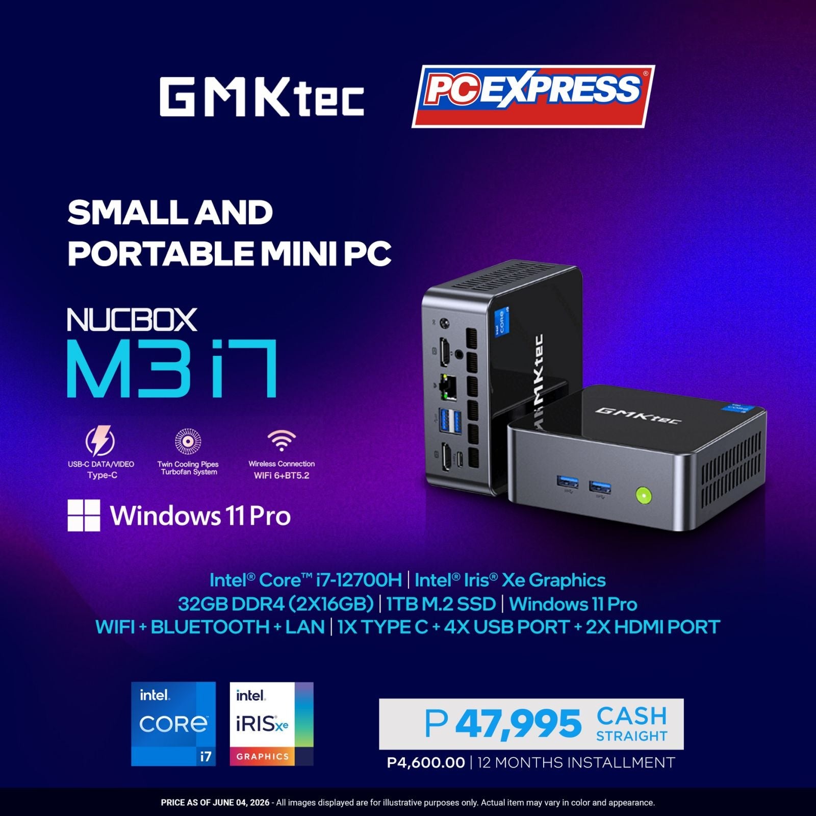 GMKTEC NUCBOX M3 Intel® Core™ i7 Mini Desktop – PC Express