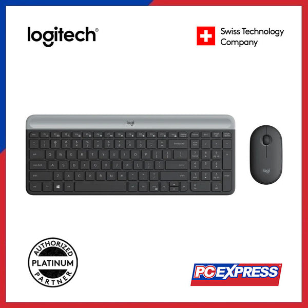 LOGITECH MK470 Slim Wireless Keyboard and Mouse Combo (Graphite) - PC Express