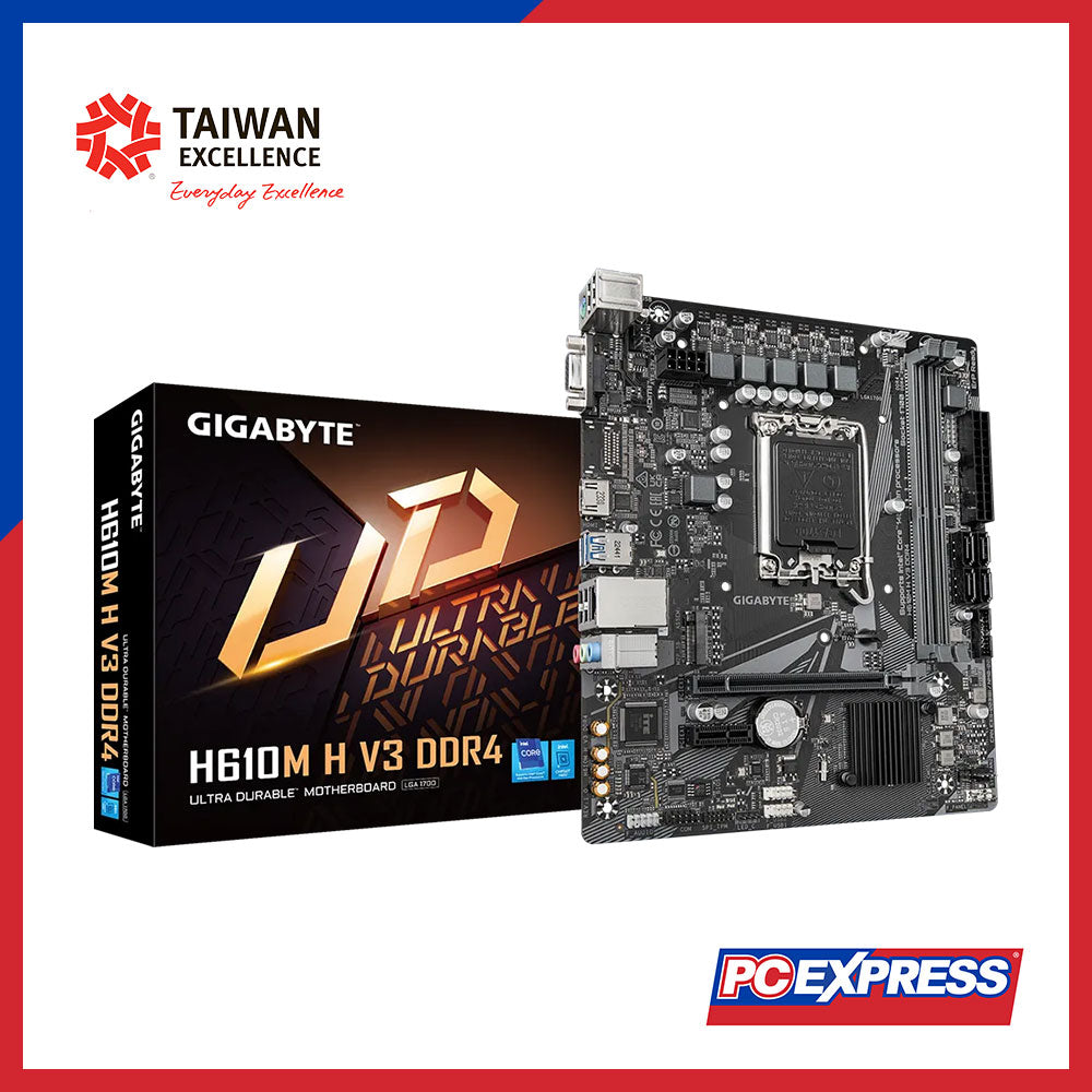 GIGABYTE H610M-H/V3 DDR4 mATX Motherboard – PC Express