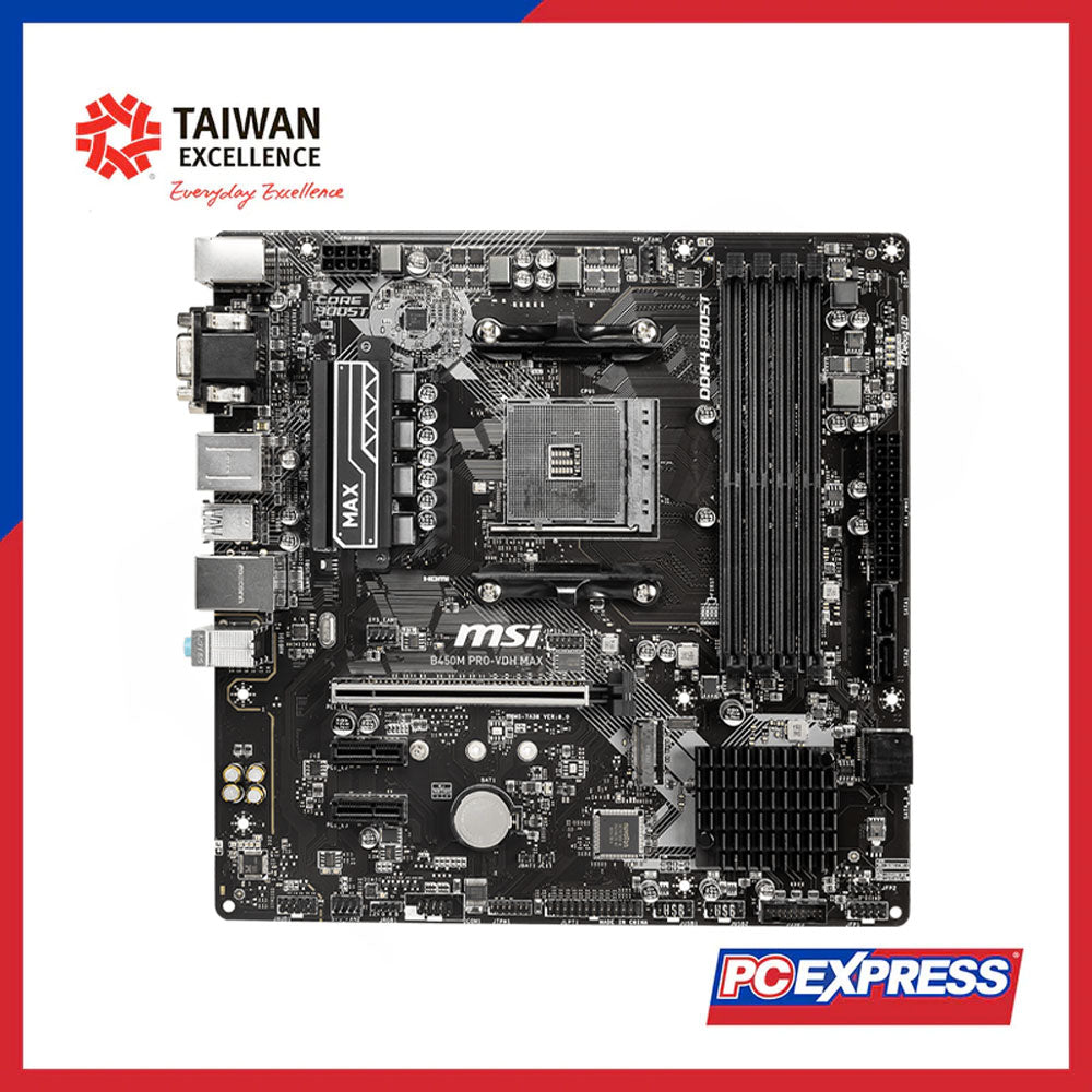 MSI B450M PRO-VDH MAX Motherboard - PC Express