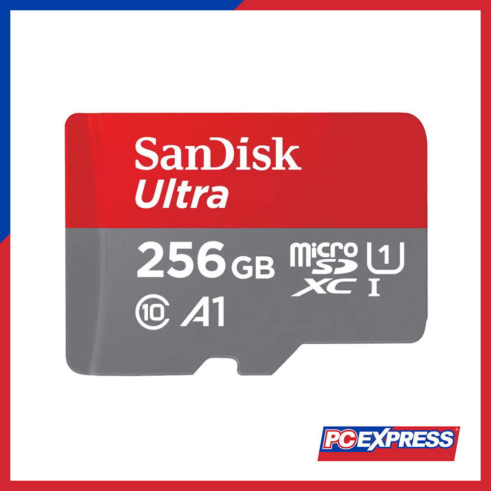 SANDISK Micro SD 256GB Class 10 Ultra A1 Flash Memory Without