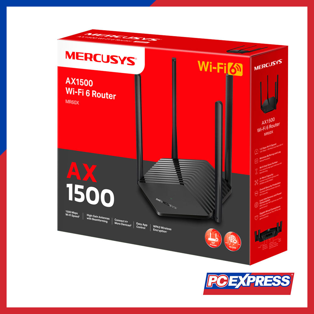 MERCUSYS MR60X AX1500 WiFi 6 Router - PC Express