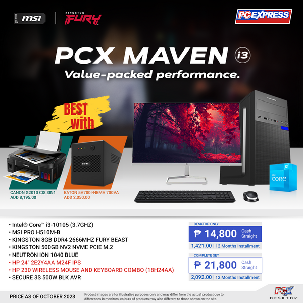PCX LFH MAVEN i3 Intel® Core™ i3 Desktop Package - PC Express