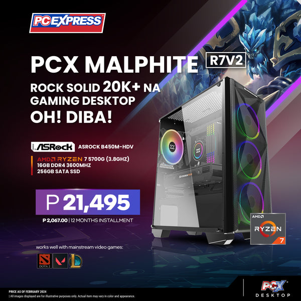PCX Malphite V2 AMD Ryzen™ 7 Gaming Desktop