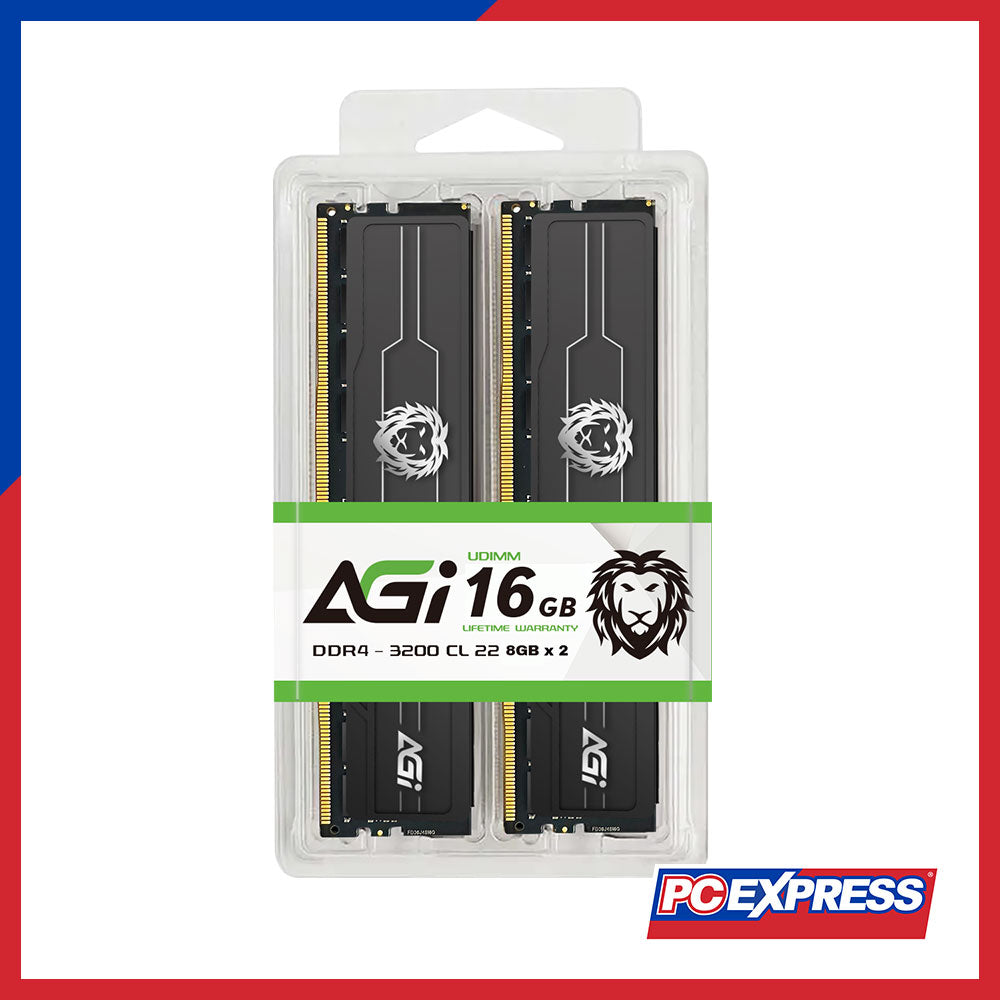 agi gear AGI Gear 16GB DDR4 3200MHz (2x 8GB) CL22 UDIMM Desktop Memory – PC Express