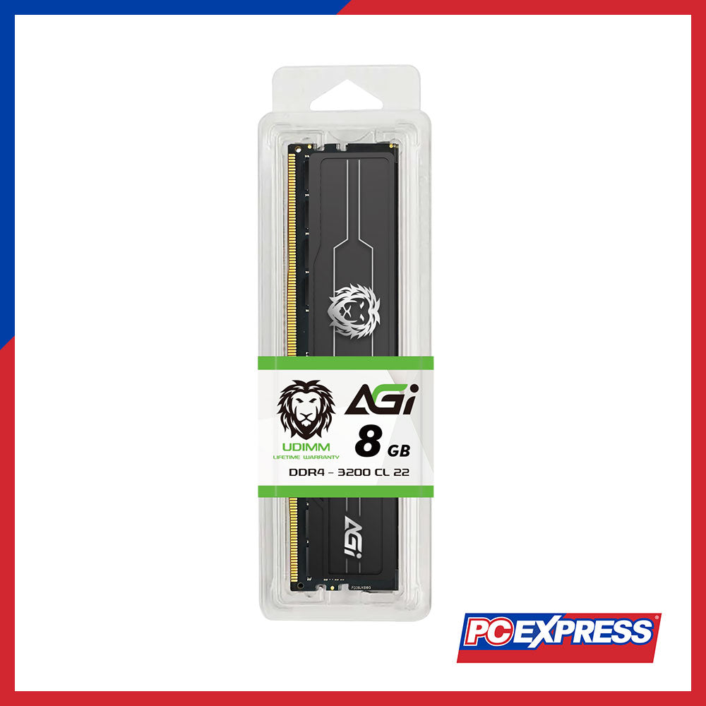 AGI Gear 8GB DDR4 3200MHz CL22 UDIMM Desktop Memory – PC Express