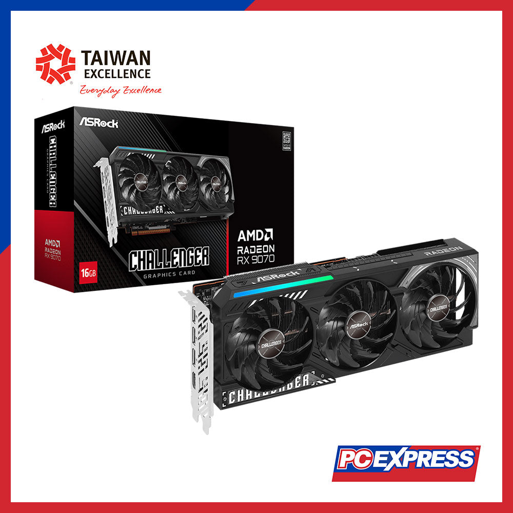 ASROCK AMD Radeon™ RX 9070 Challenger 16GB GDDR6 256-bit Graphics