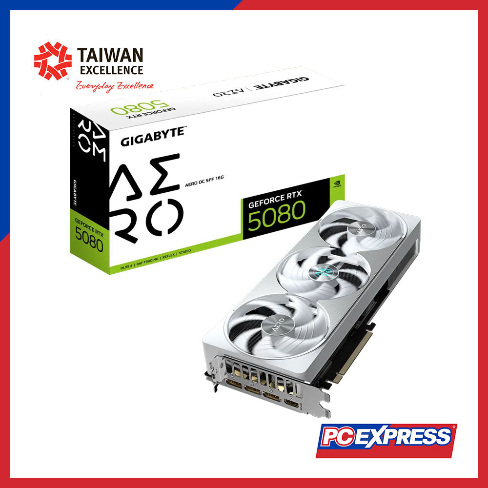 GIGABYTE GeForce RTX™ 5080 AERO OC Edition SFF 16GB GDDR7 256-bit