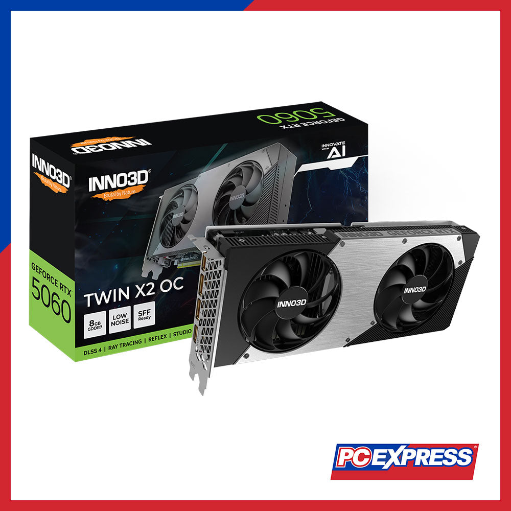 INNO3D GeForce RTX™ 5060 TWIN X2 OC 8GB GDDR7 128-bit Graphics