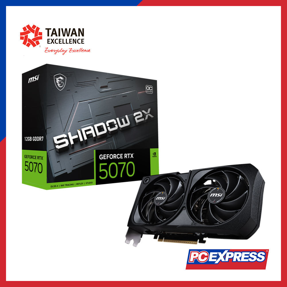 MSI GeForce RTX™ 5070 SHADOW 2X OC 12GB GDDR7 192-bit Graphics