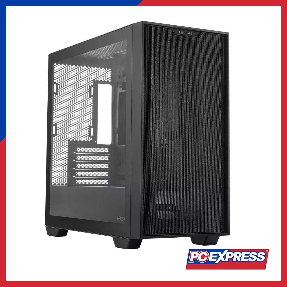ASUS A21 (90DC00H0-B00000) Tempered Glass Micro-ATX Gaming Chassis (Black) - PC Express