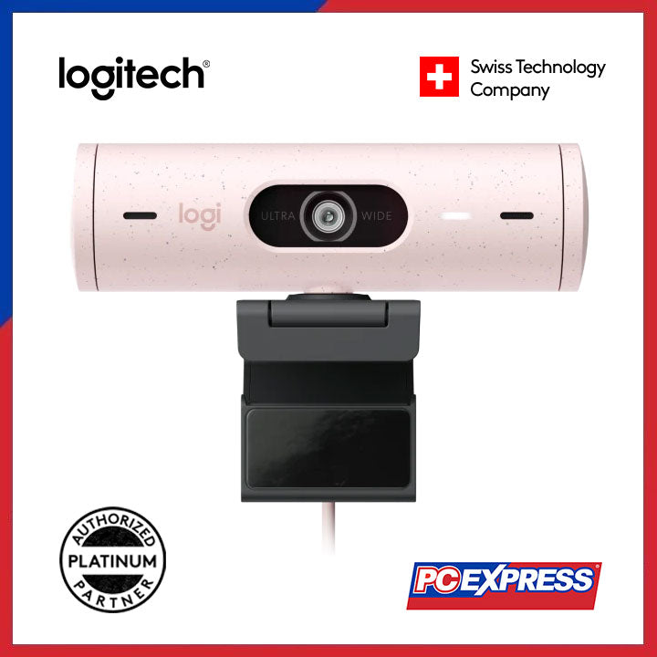 LOGITECH BRIO 500 Webcam 1080P (Rose) - PC Express