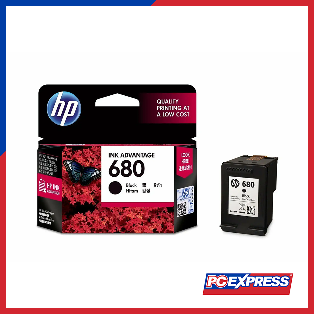 HP 680 Black Original Ink Advantage Cartridge - PC Express