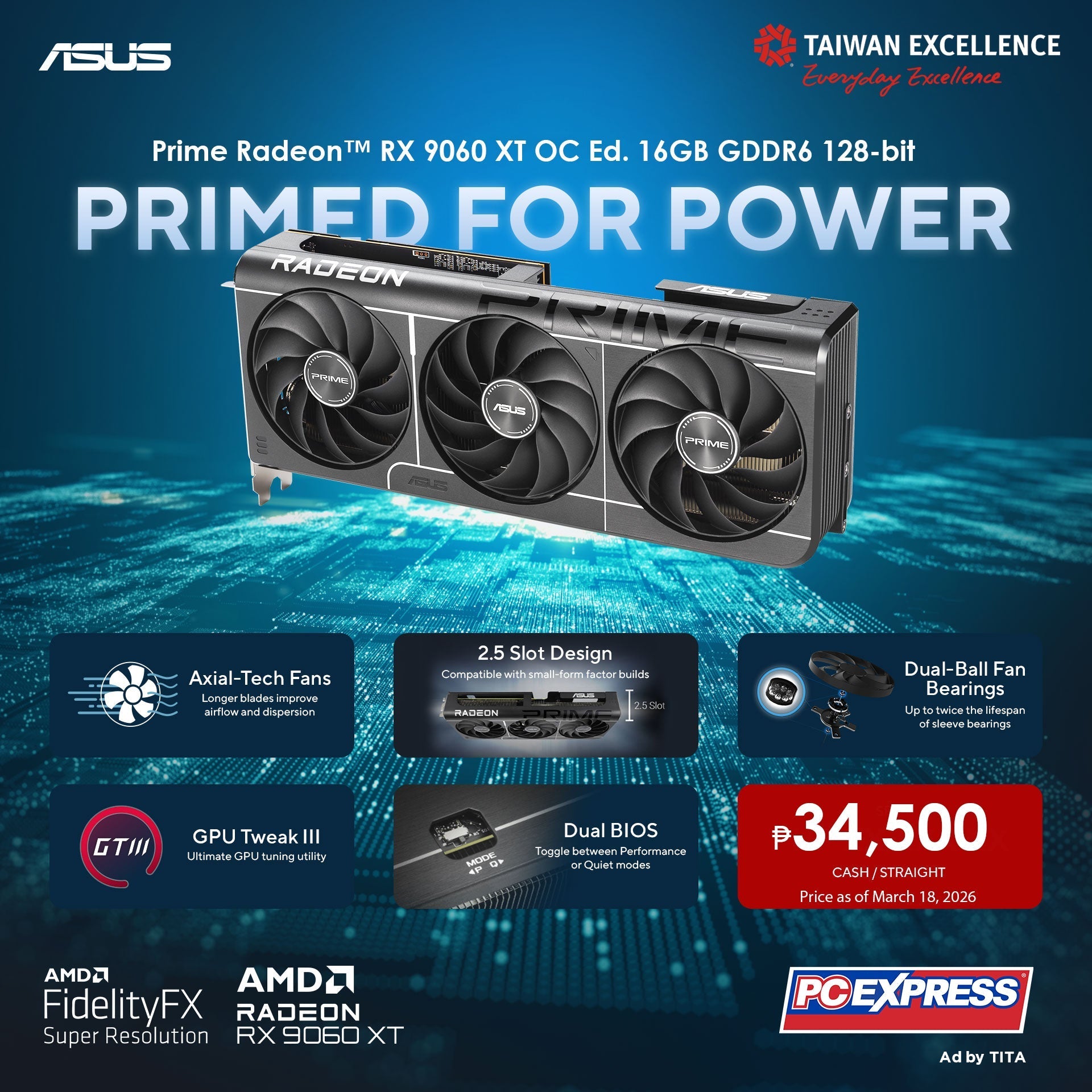 Power Your Next Build with ASUS Prime Radeon RX 9060 XT OC Edition – PC ...
