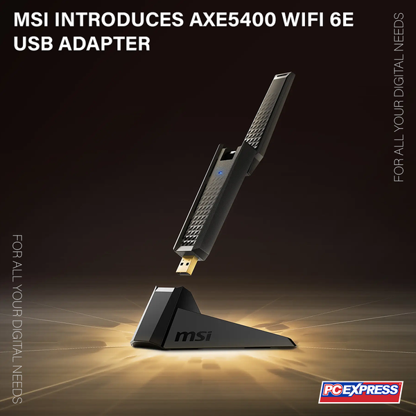 MSI Introduces AXE5400 WiFi 6E USB Adapter – PC Express