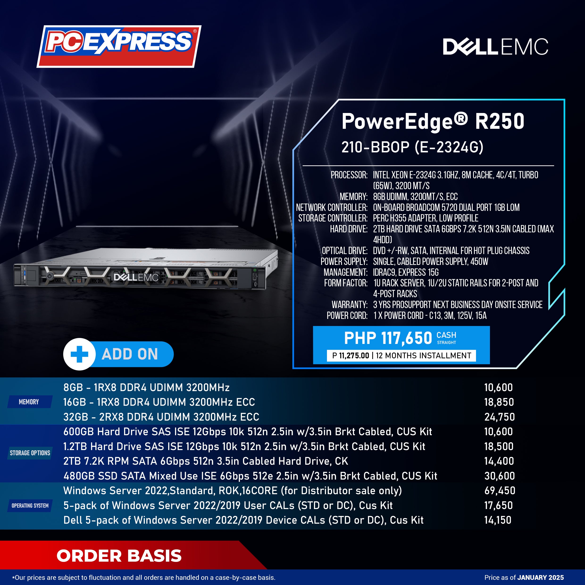 DELL EMC PowerEdge® R250 - 210-BBOP Rack Server – PC Express