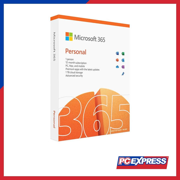 Microsoft 365 Personal (12 Months Subscription For PC, Mac, iOS, and Android | For 1 person) - PC Express