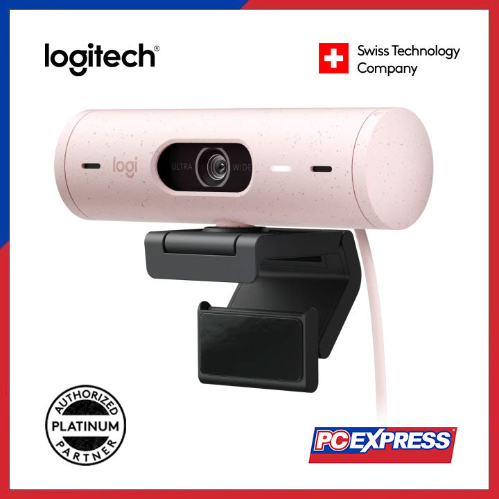LOGITECH BRIO 500 Webcam 1080P (Rose) - PC Express
