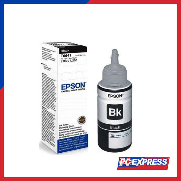 EPSON T6641 Black (FOR L100/L200) Ink Bottle