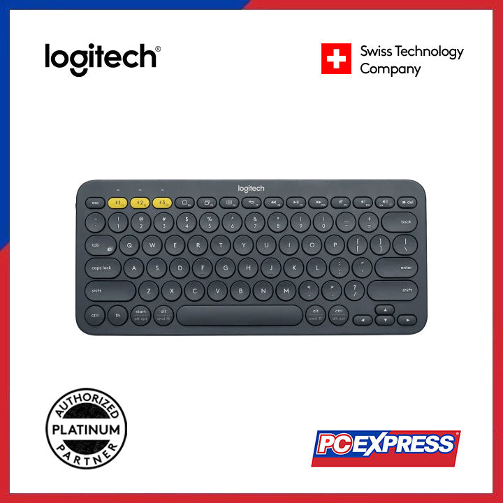 LOGITECH K380 Multi-Device Bluetooth Keyboard (Dark Gray) - PC Express