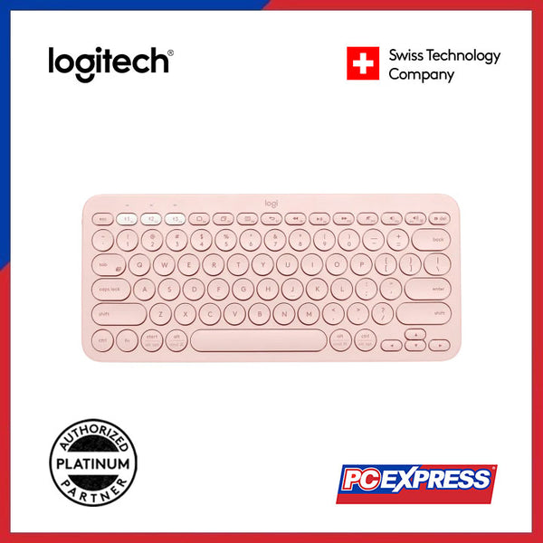 LOGITECH K380 Multi-Device Bluetooth Keyboard (Rose) - PC Express