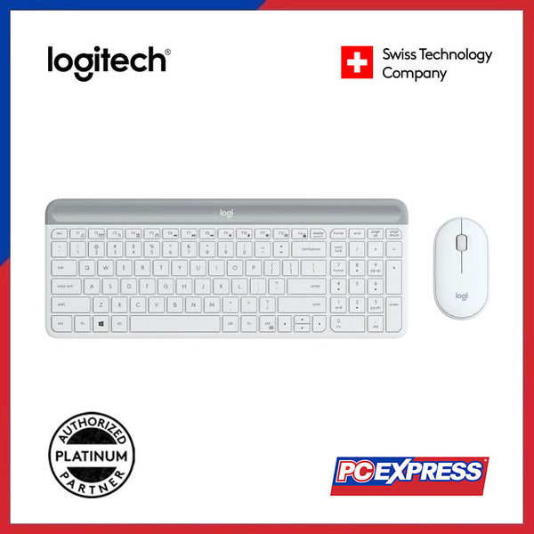 LOGITECH MK470 SLIM Wireless Keyboard and Mouse Combo (Off White)