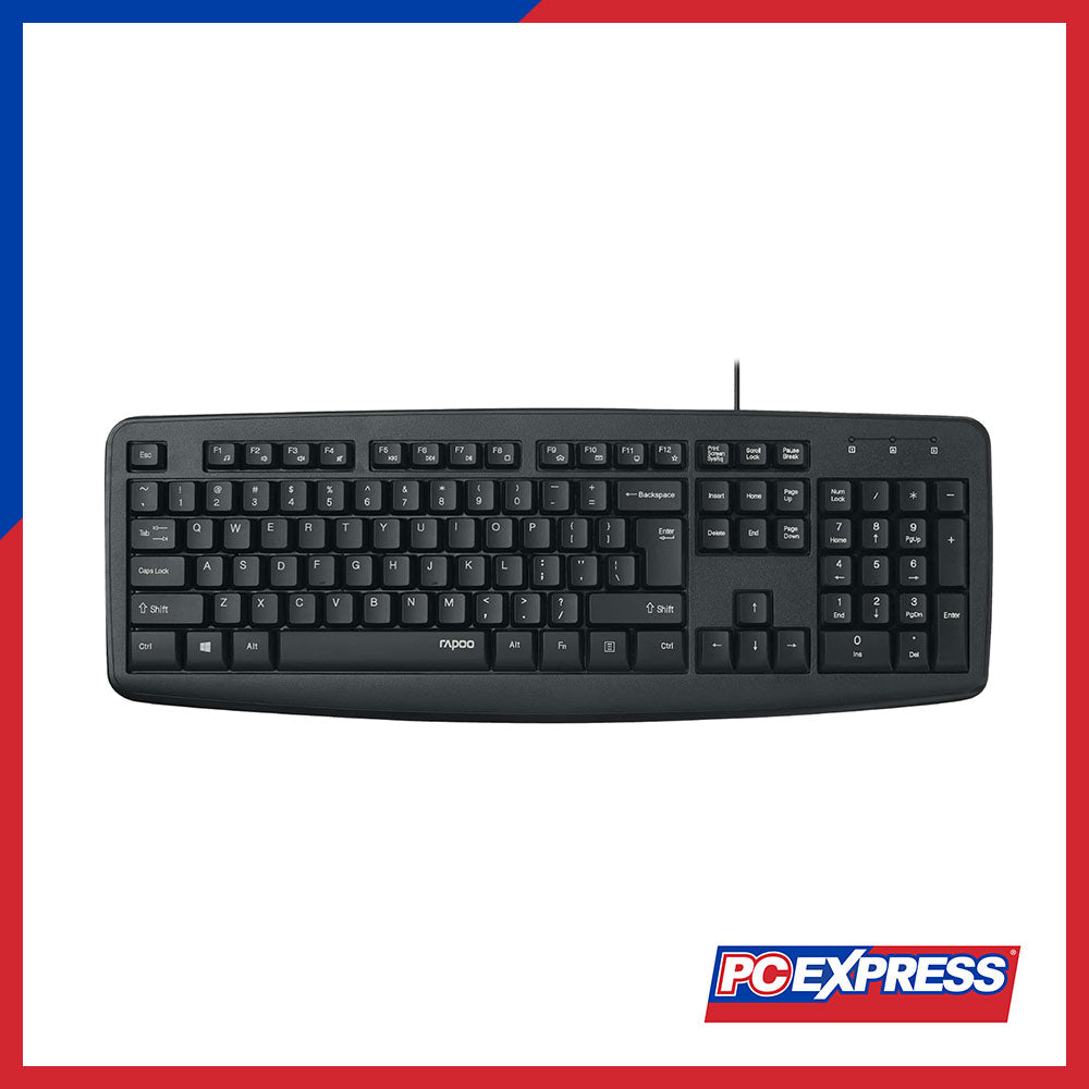 RAPOO NK2600 USB WIRED Keyboard (Black) - PC Express