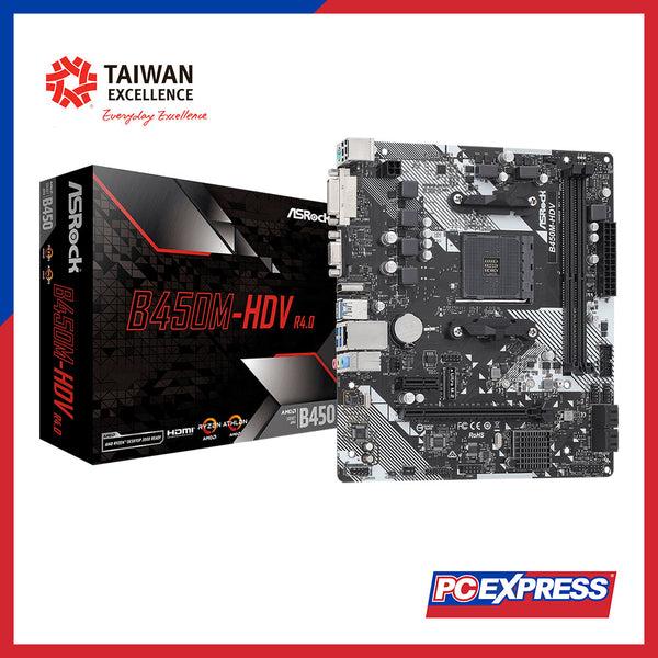 ASROCK B450M-HDV R4.0 MATX Motherboard - PC Express