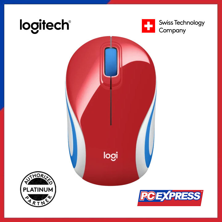 LOGITECH M187 MINI Wireless Mouse (Red) - PC Express