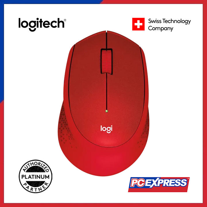 LOGITECH M331 SILENT PLUS Wireless Mouse (Red) - PC Express