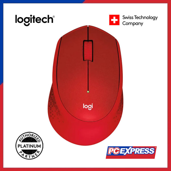 LOGITECH M331 SILENT PLUS Wireless Mouse (Red)
