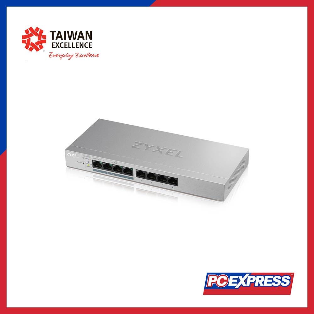 ZYXEL GS1200-8HP v2 8-Port Web Managed PoE Gigabit Switch - PC Express