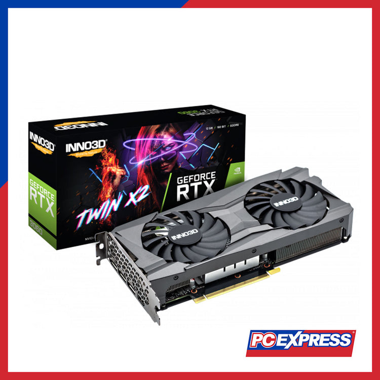 INNO3D GeForce RTX™ 3060 TWIN X2 Non-OC LHR 12GB GDDR6 192-bit Graphic ...