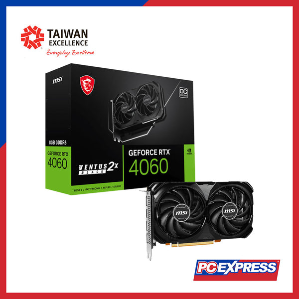 MSI GeForce RTX™ 4060 VENTUS 2X OC 8GB GDDR6 128-bit Graphics Card - PC Express