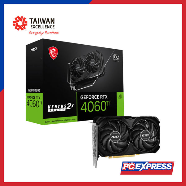 MSI GeForce RTX™ 4060 Ti VENTUS X2 OC 16GB GDDR6 128-bit Graphics Card - PC Express